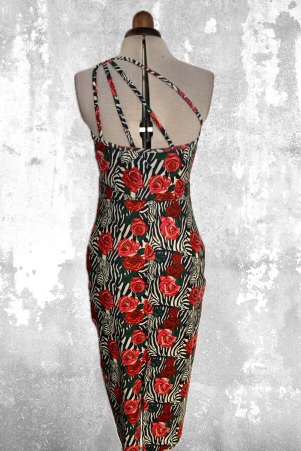 Robe MIRADA LIENS Zèbre roses XL – Image 2