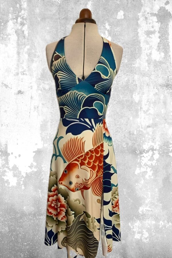 Robe Robe MARYLINE EVASEE Aqua tu rêves S – Image 5