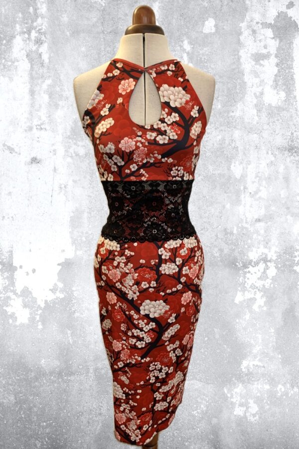 Jupe CIELO Sakura rouge S